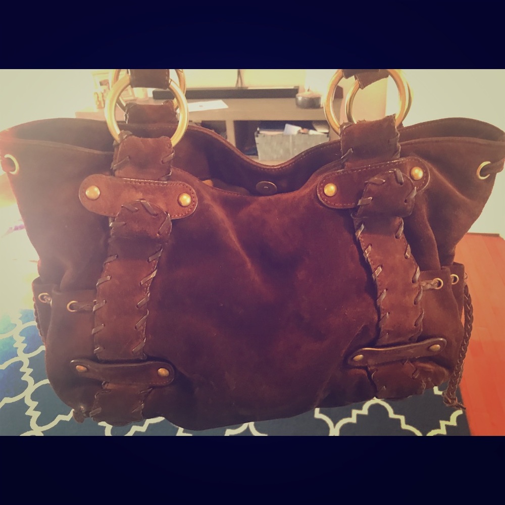 Kooba Suede Shoulder Bag